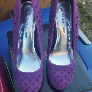 Womans heels purple